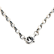 2mm loop chain 925 sterling silver necklace