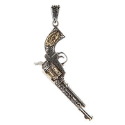 Mexican Gun Sterling Silver Pendant