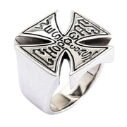 Westcoast Cross Choppers Sterling Silver Biker Ring [4]