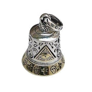 Eye of God Sterling Silver Bell Pendant