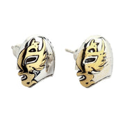 Lucha Libre Mask Sterling Silver Stud Earrings