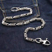 Rocker Roller 925 Sterling Silver Wallet Chain