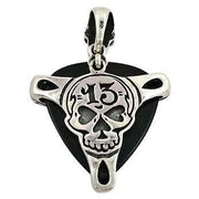 Skull Claw Guitar Pick Holder Sterling Silver Men's Pendant