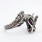 Small Dragon Head 925 Sterling Silver Gothic Ring