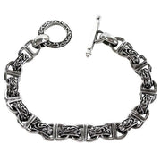 Tribal Link 925 Sterling Silver Bracelet