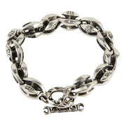 Blade Blossom 925 Sterling Silver Men's Bracelet