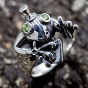 Frog Sterling Silver Ring