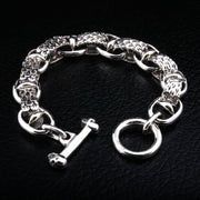 Snake Link 925 Sterling Silver Men's Bracelet