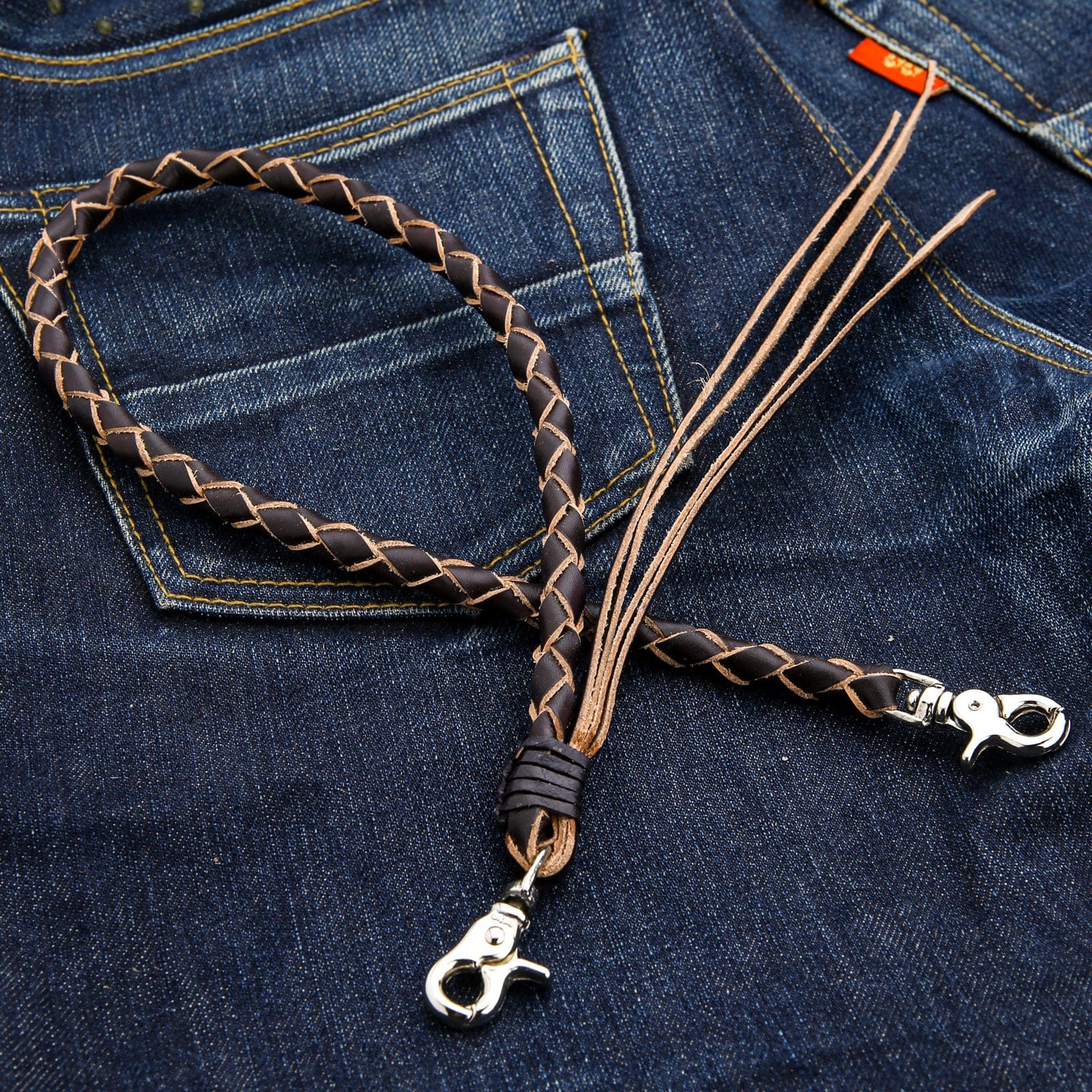 Short Trucker Wallet With A Ring for Chain or Lanyard Stylish 