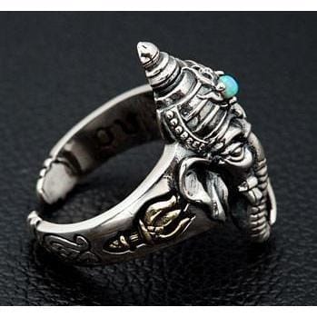 925 Sterling Silver Ganesh Ring - ELIZ Jewelry and Gems