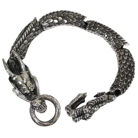 Silver Dragon Thai Jewlery | Silver bracelet designs, Dragon bracelet,  Bracelets for men