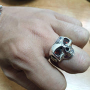 Sterling Silver Gold Brass Sugar Skull Ring