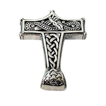 Sterling Silver Knot Thors Hammer Pendant