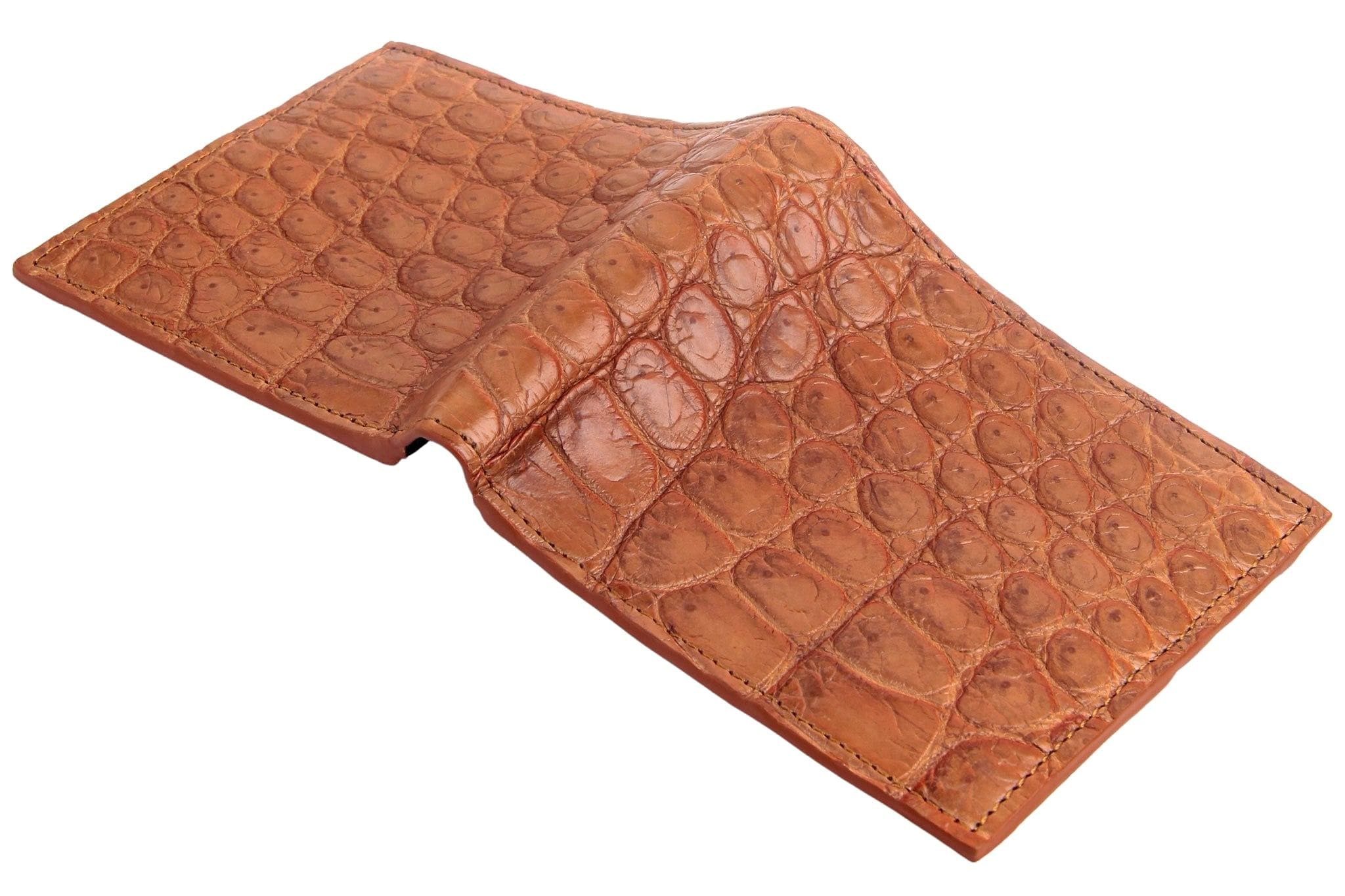 Black Genuine Stomach Crocodile Skin Wallet! Two-Tone