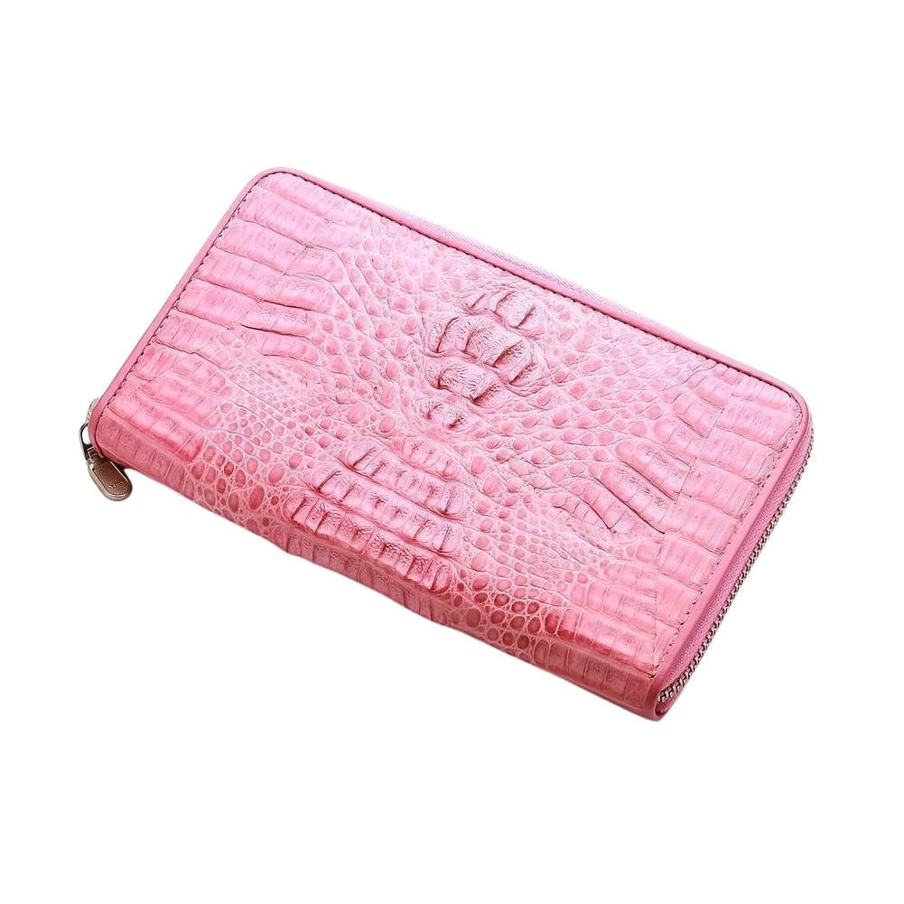 Croc Detailed Purse w/ Strap and Chain, PINK SKU# 6679-2