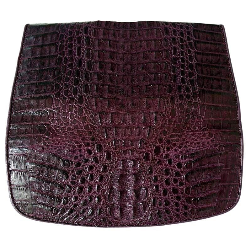 Dogon crocodile wallet Hermès Purple in Crocodile - 22483416