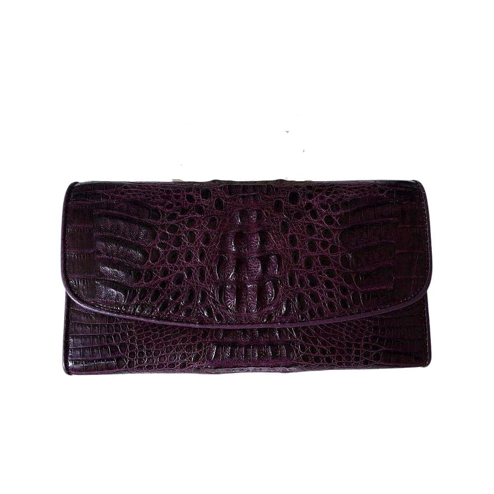 Vintage Womens Purple Leather Satchel Handbags Purse Shoulder Crossbod