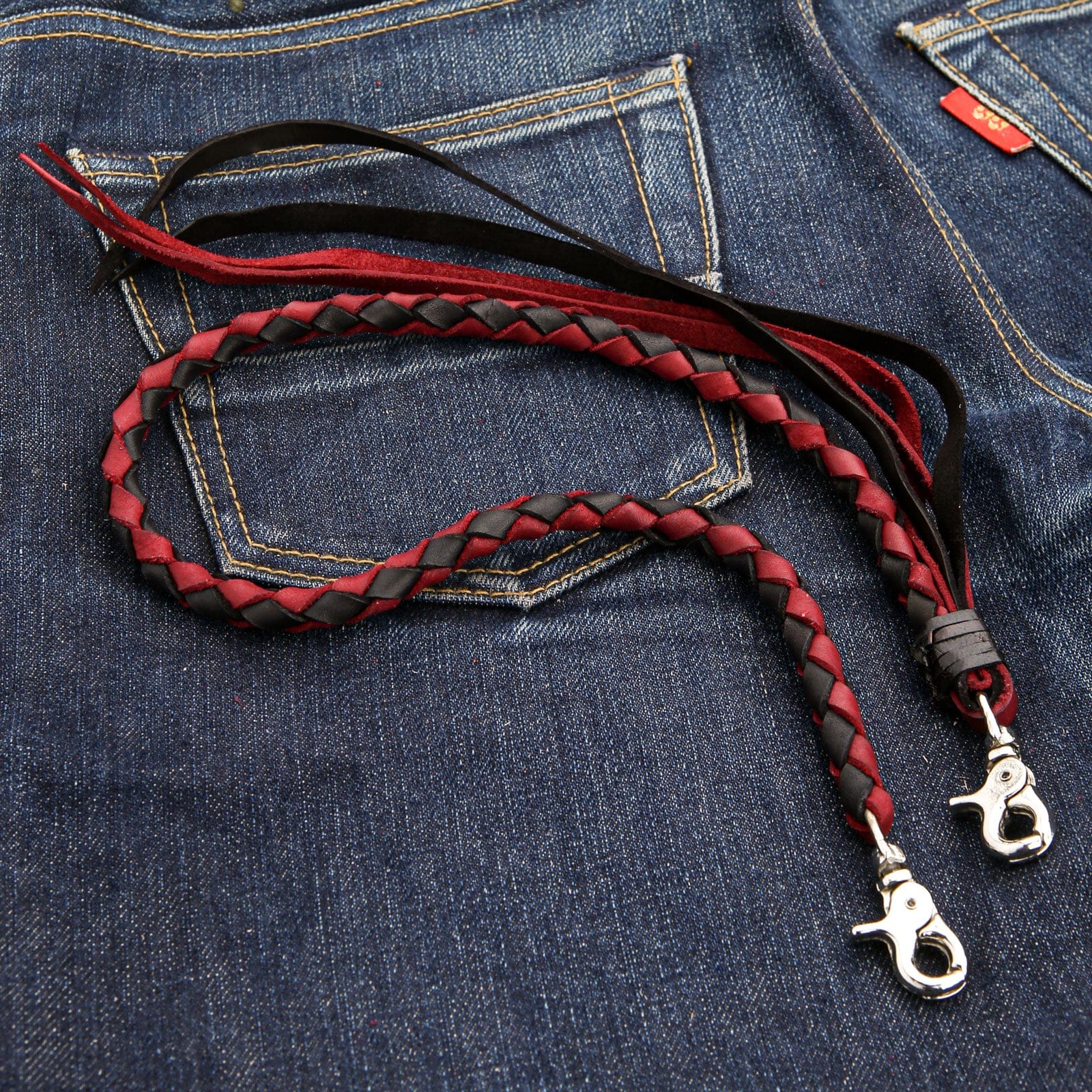 Leather Wallet Chain Braided Wallet Chain Leather Wallet Strap