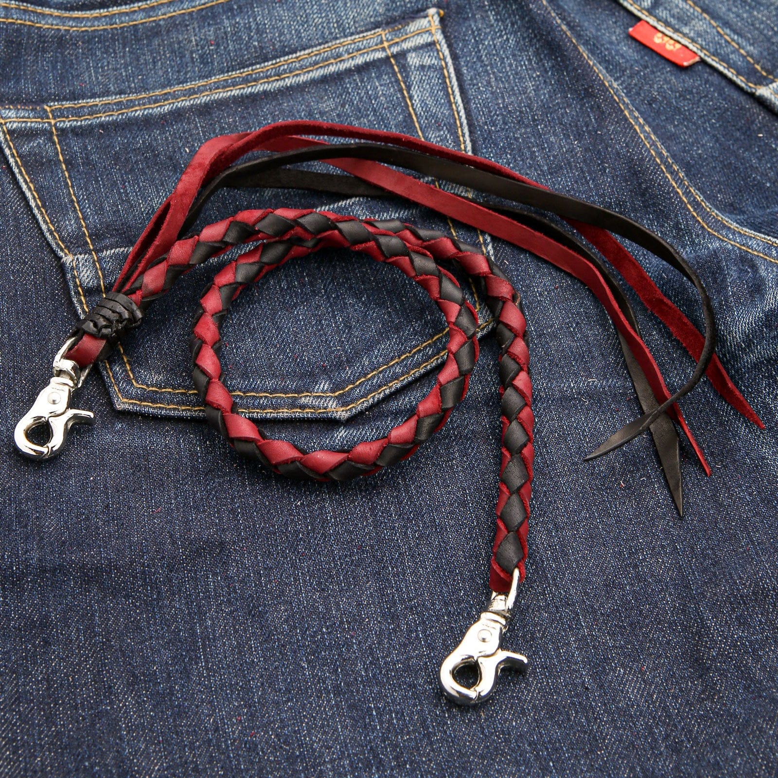 Red Wallet Chain – Biker Chain – JS WALLET CHAINS